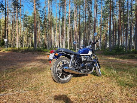 2009 Triumph Bonneville, синий, 699990 рублей, вид 4