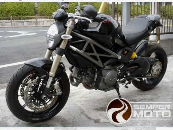 2011 Ducati Monster 1100, чёрный - вид 15