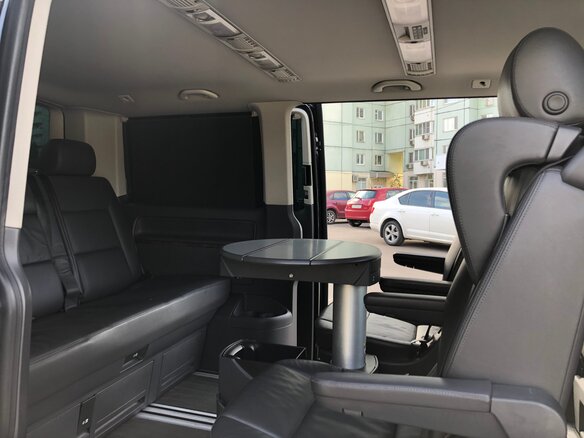2011 Volkswagen Multivan T5 Рестайлинг, чёрный - вид 6