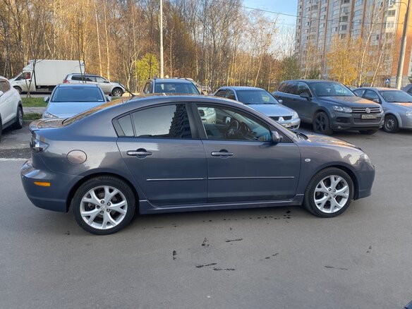2008 Mazda 3 5-speed I (BK) Рестайлинг, серый - вид 4