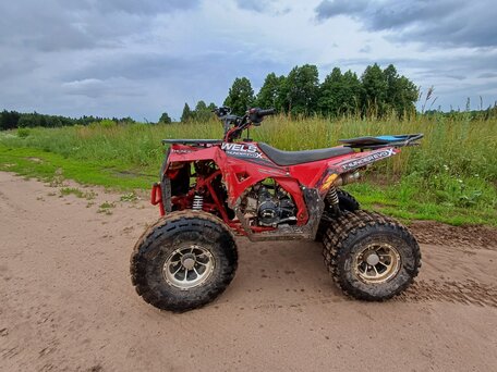 2022 Wels Thunder 125, красный, 99999 рублей, вид 2