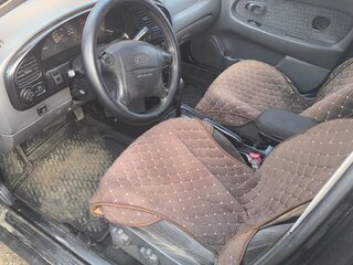 2003 Kia Spectra I Рестайлинг 1, чёрный, 270000 рублей, вид 4