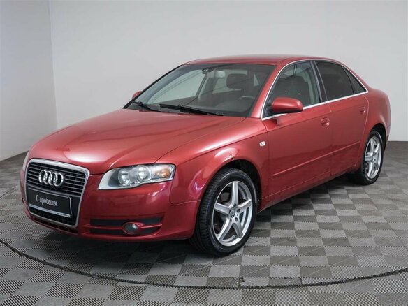 2006 Audi A4 III (B7), красный, 539000 рублей