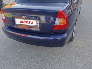 2007 Hyundai Accent ТагАЗ II, синий, 450000 рублей, вид 4