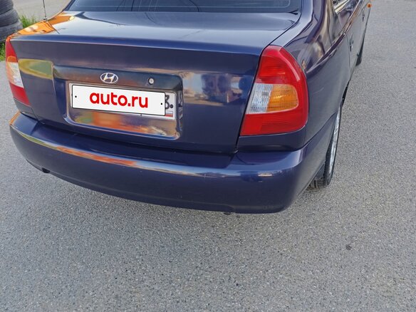 2007 Hyundai Accent ТагАЗ II, синий, 450000 рублей - вид 3