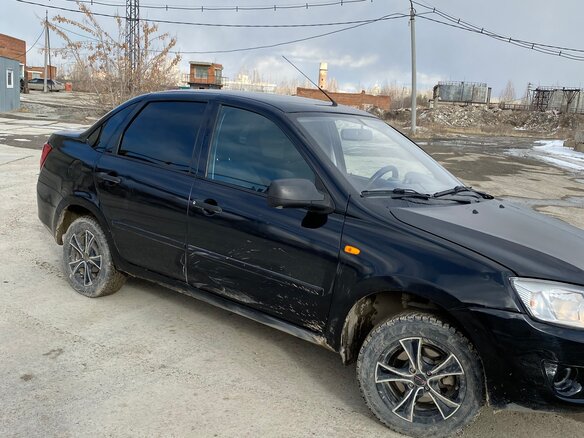 2013 Lada (ВАЗ) Granta I, чёрный - вид 4