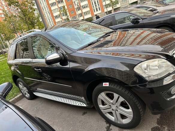 2008 Mercedes-Benz M-Класс 350 II (W164) Рестайлинг, чёрный, 1250000 рублей - вид 8