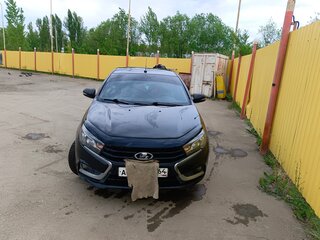 2017 Lada (ВАЗ) Vesta I, чёрный, 860000 рублей, вид 3