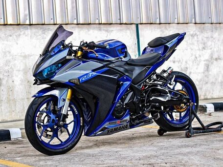 2014 Yamaha YZF-R3, синий, 510000 рублей, вид 1