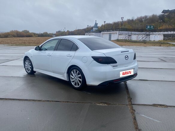 2012 Mazda 6 II (GH) Рестайлинг, белый, 780000 рублей - вид 3