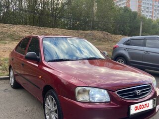 2004 Hyundai Accent ТагАЗ II, красный, 450000 рублей, вид 4