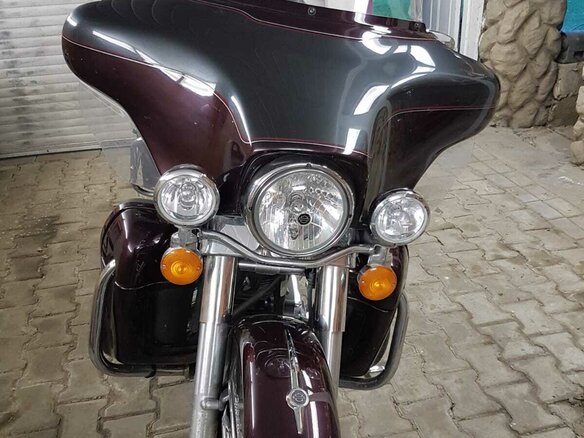 2004 Harley-Davidson Electra Glide, оранжевый, 900000 рублей - вид 6