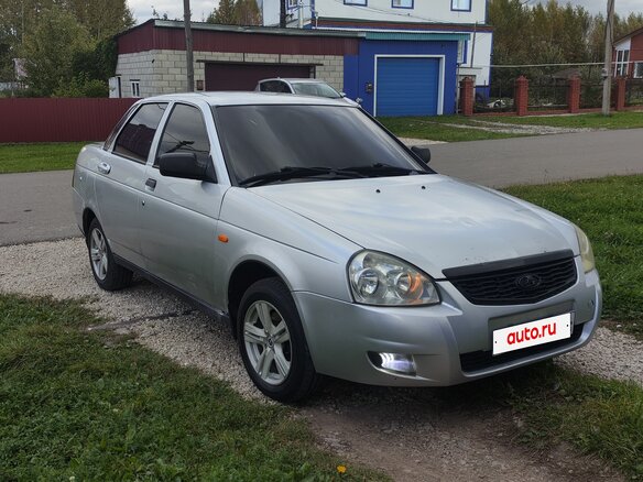 2008 Lada (ВАЗ) Priora I, серебристый, 170000 рублей