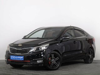 2016 Kia Rio III Рестайлинг, чёрный, 1059000 рублей, вид 2