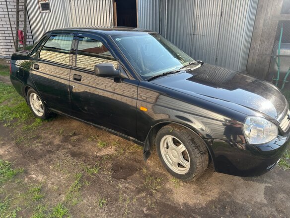 2010 Lada (ВАЗ) Priora I, чёрный - вид 1