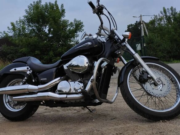 2008 Honda Shadow 750, чёрный, 515000 рублей