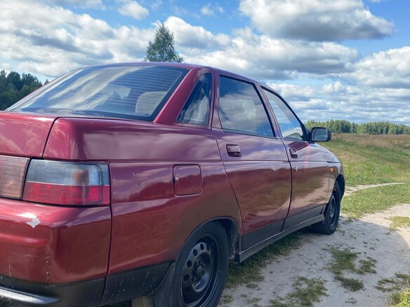 2001 Lada (ВАЗ) 2110, красный, 115000 рублей - вид 4