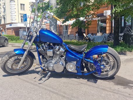 2001 Yamaha XV 1600 Road Star, синий, 480000 рублей, вид 5