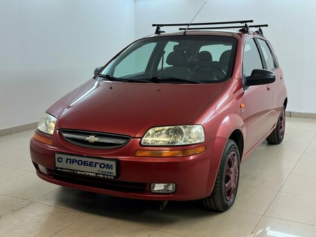 2004 Chevrolet Aveo I, красный, 495000 рублей, вид 1