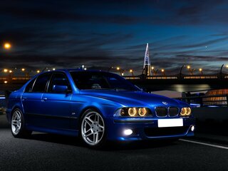1999 BMW 5 серии 523i IV (E39), синий, 930000 рублей, вид 2