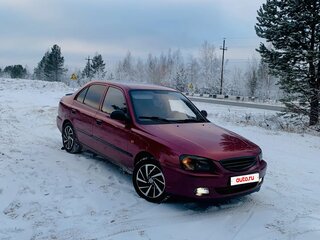 2006 Hyundai Accent ТагАЗ II, красный, 420000 рублей, вид 4