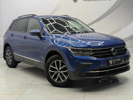 2021 Volkswagen Tiguan II Рестайлинг, синий, 2819000 рублей, вид 3