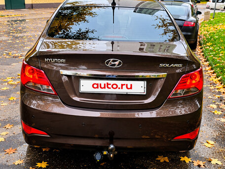 2014 Hyundai Solaris I, коричневый, 870000 рублей, вид 3