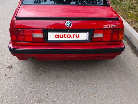 1989 BMW 3 серии 316i II (E30), красный, 285000 рублей, вид 4