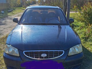 2008 Hyundai Accent ТагАЗ II, синий, 329000 рублей, вид 1