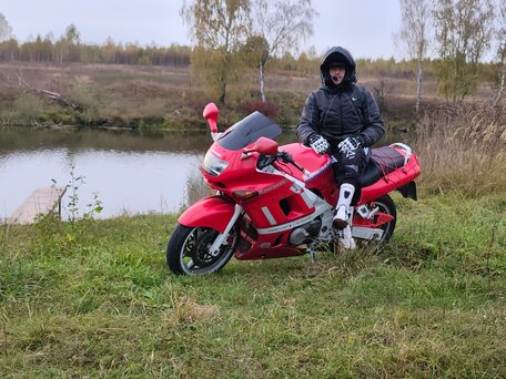 1995 Kawasaki ZZR 400, красный, 240000 рублей, вид 1