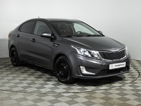 2014 Kia Rio 6-speed III, серый, 649585 рублей, вид 3