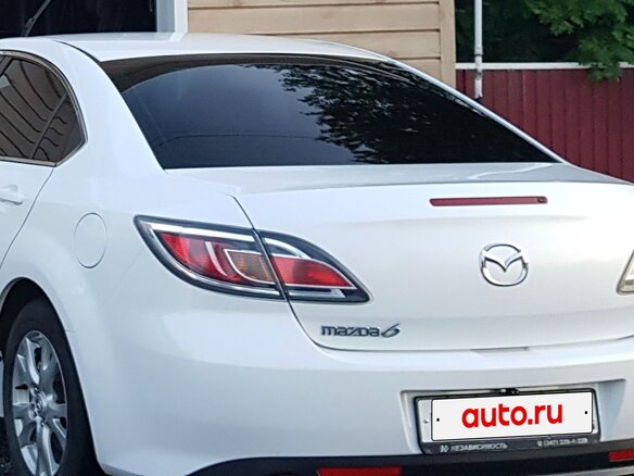 2012 Mazda 6 II (GH) Рестайлинг, белый, 1350000 рублей - вид 5