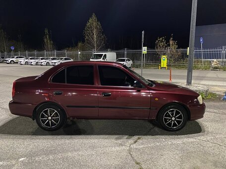 2007 Hyundai Accent ТагАЗ II, красный, 500000 рублей, вид 2