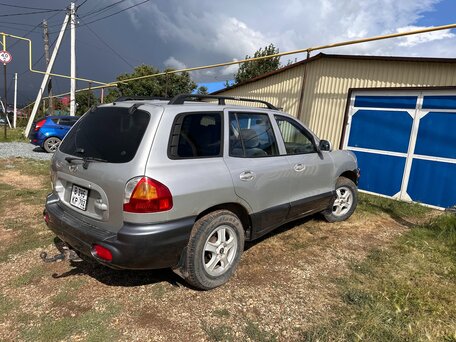 2004 Hyundai Santa Fe I, серебристый, 490000 рублей, вид 5