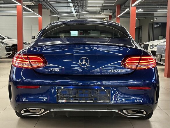 2019 Mercedes-Benz C-Класс 200 IV (W205) Рестайлинг, синий, 4290000 рублей - вид 5