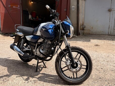 2022 Bajaj V 150, синий, 115000 рублей, вид 4