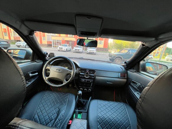 2007 Lada (ВАЗ) Priora I, чёрный, 180000 рублей - вид 6
