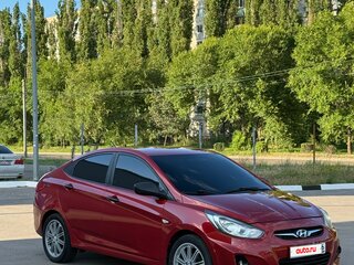 2014 Hyundai Solaris I, пурпурный, 675000 рублей, вид 3