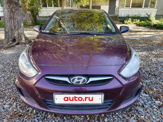 2012 Hyundai Solaris I, фиолетовый, 790000 рублей, вид 4