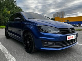 2018 Volkswagen Polo V Рестайлинг, синий, 1280000 рублей, вид 5