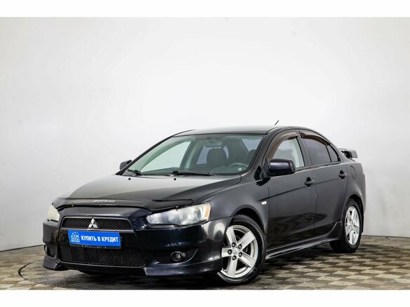2007 Mitsubishi Lancer X, чёрный - вид 2