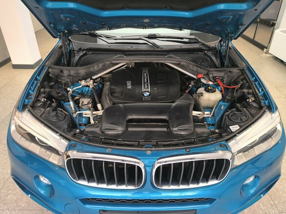 2018 BMW X6 30d II (F16), голубой, 4650000 рублей - вид 3
