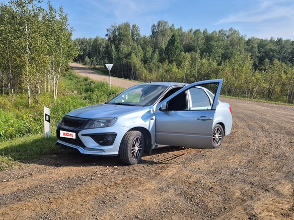 2012 Lada (ВАЗ) Granta I, голубой - вид 13