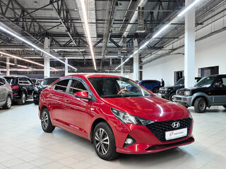 2021 Hyundai Solaris II Рестайлинг, красный, 1420000 рублей, вид 2