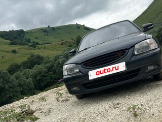 2005 Hyundai Accent ТагАЗ II, чёрный, 380000 рублей, вид 2