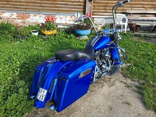 2002 Harley-Davidson Road King, синий, 750000 рублей, вид 3