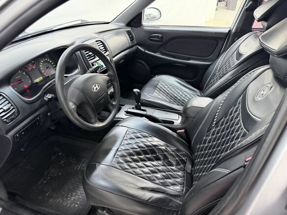 2007 Hyundai Sonata ТагАЗ IV (EF) Рестайлинг, серебристый, 438000 рублей - вид 11
