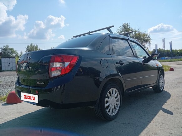 2014 Lada (ВАЗ) Granta I, чёрный, 450000 рублей - вид 6