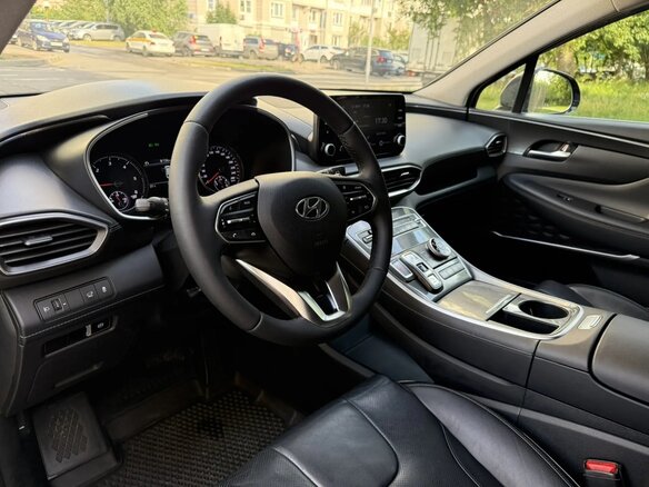 2021 Hyundai Santa Fe IV Рестайлинг, синий - вид 8