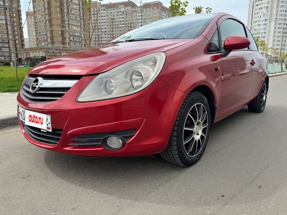 2008 Opel Corsa D, красный, 380000 рублей